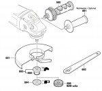 Bosch 3 601 H56 U00 Gws 26-230 Jbv Angle Grinder 230 V / Eu Spare Parts